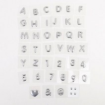 1P 이니셜문자 스티커 글자 다이어리꾸미기 답례품, 9(숫자)