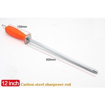 다이아몬드 세라믹(산화지르코늄) 탄소강 나이프 샤프너(ABS 핸들 샤프너 포함) 셰프 스틸 나이프용, 스틸 오렌지