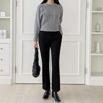 여자 기모바지 쫀득 슬림부츠컷 밴딩팬츠 겨울 슬랙스