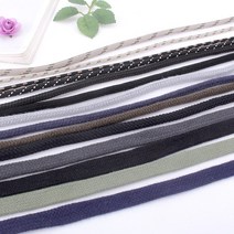 짱패브릭 창고대방출 도매 50마1롤) 스트링 후드끈 신발끈 마스크스트랩DIY, 스티치 연베이지브라운