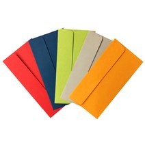 우진 칼라 상품권 봉투 120g 10매 / 가로개봉형 / 8.8x17.3cm 상품권전달용 우편발송용 컬러봉투 일반봉투, 주황