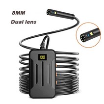 듀얼 렌즈 카메라 와이파이 내시경 HD1080P 2.0MP 8MM 5.5MM 3.9MM 엄밀한 케이블 안 드 로이드 아이폰 f300에 대 한 IP68 방수 LED, 01 8MM Dual Lens_03 10m