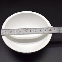 전기용광로 소형 용해로 도가니 도구 고온 석영 실리카 용융 도가니 접시 그릇 냄비 주조, 104mm