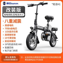접이식 자전거 출퇴근 노체인 새로운 날 전기 소형 전기 자동차 리튬 배터리 구동 배터리 자동차 새로운 국가 표준 초경량 오토바이, 48V, 0아, 고급형GPS 포지셔닝고출력 모터배터리 추가 가능