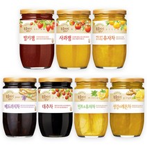 복음자리 과일잼+과실차 (딸기 사과 유자 모과 생강 대추 배도라지), 사과잼480g+생강차470g
