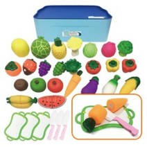 소프트 자석 과일 야채 자르기 세트, 혼합색상