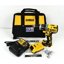 디월트 DCD796 20V 최대 브러시리스 1/2인치 해머 드릴 2Ah 배터리 충전기 및 가방 포함