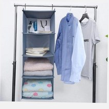 대학기숙사 스테인레스 부직포선반 4단 미니투룸 옷장정리함 드레스룸정리 이불장정리 집안정리노하우