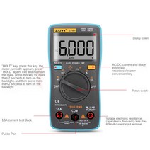 ZT101 6000 카운트 디지털 멀티 미터 전압계 실제 RMS AC/DC 전류 테스터 저항 측정기 디스플레이, 한개옵션0