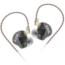 CCA In Ear 블루투스 이어폰 고분자 모니터 헤드폰 HiFi Noice 취소 스포츠 게이머 버드 EDS, 01 Black no mic