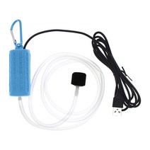 미니 휴대용 USB 수족관 물고기 탱크 산소 공기 펌프 음소거 에너지 절약 압축기 수생 테라리움 물고기 탱크 액세서리, Sky Blue