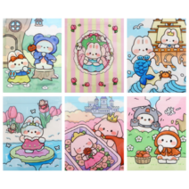 [리틀데이지] 캐릭터 지퍼 파우치 60매 세트 4종, 동화