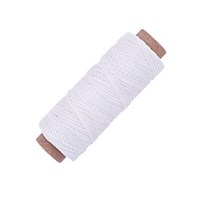 [갈색가죽] 가죽공예 왁스실 화이트 가죽실 초실 0.8mm 50m 150D, 밝은귤색
