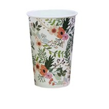 로앤그린 투고팩 플라워 종이컵 390ml(13온스), 200개입, 1박스
