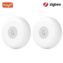 누수탐지기 휴대용 가스식 최신청음식 수도 수도배관 tuya zigbee smart water leak sensor 홍수 flood overflow alarm smart home, 2개