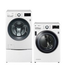 LG전자 트롬 트윈워시 건조기 세트 F21WDUM-6N 21kg + 16kg 방문설치, 화이트