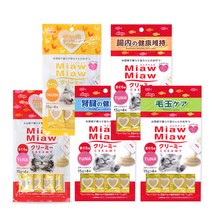 아이시아 먀우먀우 크리미 15g 4개입 고양이 간식, 상세페이지 참조, 장건강케어