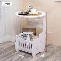 협탁 원목 침대 옆 선반 틈새 테이블 수납 멀티 간단한 사물함 보관 사이드 탁자 인테리어, 조립식, D