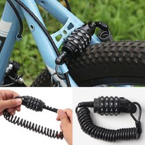 스프링 와이어 번호키 자전거자물쇠 오토바이자물쇠 자전거도난방지 자전거잠금장치