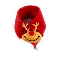 새해 개 고양이 모자 애완 동물 산타 스카프와 칼라 나비 넥타이 강아지 새끼 고양이 위한 스마스 의상 개 액세서리, L, 08 Smiling scarf