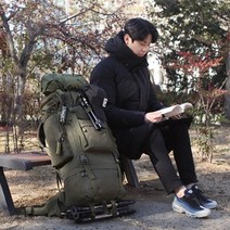 대용량 기내용 백팩 세계일주여행 허리벨트 배낭 65L 운동가방 군용가방 군용백팩