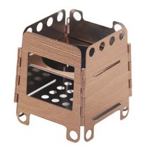 1인화로 돌판 고기 규카츠 구이용 불판 Tiartisan 바베큐 미니 휴대용 나무 굽기 스토브 배낭 여행 정원