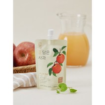 정담은 사과 물 한방울 넣지 않은 100% NFC착즙 사과주스