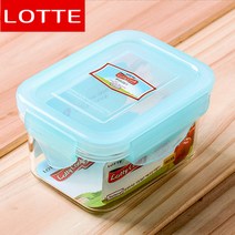 도매토피아 185ml 롯데 로티쿡 네츄럴 직사각 밀폐용기 반찬통