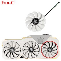 GALAX GeForce RTX 2080 Ti HOF 88MM FD9015U12S 용 비디오 카드 쿨러 팬 그래픽 교체, 03 Fan - C