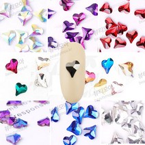 평스톤 스윗하트 6*7mm 12종 불규칙하트 오른쪽하트 하트스톤 스윗 하트파츠 (수량구매 대환영), 14번/1ea