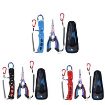 낚시용 가위집게세트 물고기집게 피싱 플라이어 세트, 블랙