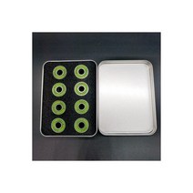 스케이트 보드 인라인 롤러 베어링 ABEC-9 22x8x7 미리메터 16 개 베어링/몫, ABEC-9 green