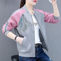 봄과 가을 새로운 여성 골프 헤어 의류 골프 재킷 여성 짧은 봄과 가을 새 가을 느슨한 크기 조커 스키니 골프 의류 자켓 타이드