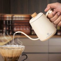 핸드 드립 커피 스텐 주전자 필터 카페 동, 스터닝 레드 350ml