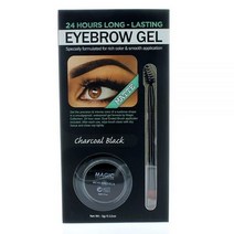 24시간 오래 지속되는 매트 워터프롭 아이브로우 젤 카콜 블랙 #EYE1010BLA 820430