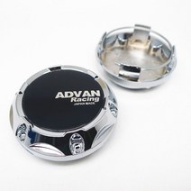 자동차 엠블럼 Advan 레이싱 휠 센터 허브 캡 자동차 링 커버 엠 블 럼 스티커 액세서리에 대 한 4pcs 64mm, 02 B