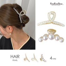 kirakirashop 펄 진주 라운드 집게핀 AHC1322
