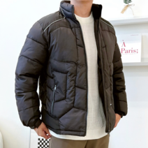 피턴진 UND 3021 남자하이넥하프패딩점퍼