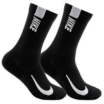 나이키 멀티플라이어 크루 스포츠 장목 양말 2켤레, S (210~240)