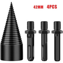 캠핑 장작 3242mm 이동식 장작 로그 스플리터 드릴 비트 나무 스플리터 드릴 비트, 협력사, 42mm 세트