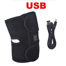 무릎마사지 전기 무릎 마사지기 Usb 난방 진동 적외선 압축 치료 팔꿈치 어깨 마사지 패드 관절 통증 완화, [01] USB Charging, 01 USB Charging