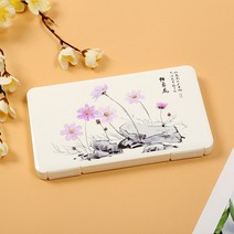 마스크 보관 상자 케이스 휴대용새로운 패턴 일회용 야외 방진 저장 학생 컨테이너, gesanghua