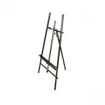 실내 철제이젤 미술판 거치대 화판 전시 게시대 그림 받침 액자 진열대 검정 1P