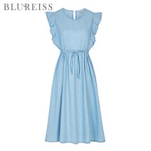 [블루레이스] 양프릴스트링데님원피스_BKM1OP3921