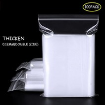 지퍼 잠금 플라스틱 보관 가방 투명 자체 밀봉 작은 그립 폴리 두꺼운 보석 재밀봉 가능 커스터마이징 인쇄 100pcs, 15x22cm