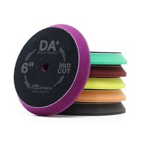 카테크 무선 광택기 듀얼 폴리싱 6인치 패드 DA+, 폴리싱패드(오렌지)
