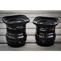 FITRADE CNC 알루미늄 합금 사각 렌즈 후드 캡 포함 후지 후지논 렌즈 XF 35mm F2 XF 23mm F2, 02 Black