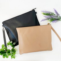 (TD) (집콕) 가죽 클러치백 만들기-1인세트, 검정