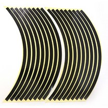 ♥LUCKY♣ 바퀴 휠라인 반사스티커 검정 오토바이반사스티커 자전거바퀴스티커 바퀴휠스티커