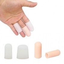 손가락보호골무2p 손가락보호장갑* 라텍스골무 손가락골무 핑거커버 핑거코트 실리콘골무 골무 손가락교정, 특대-흰색